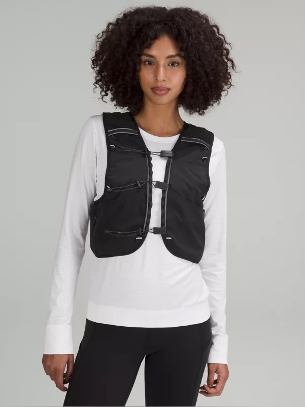 Lululemon Fast & Free Trail Running Hydration Vest Black S/M Multi Pocket
